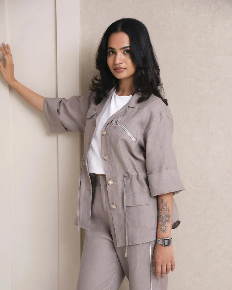 Set of 2 : Amber Jacket & Jasper Pants - Khaki