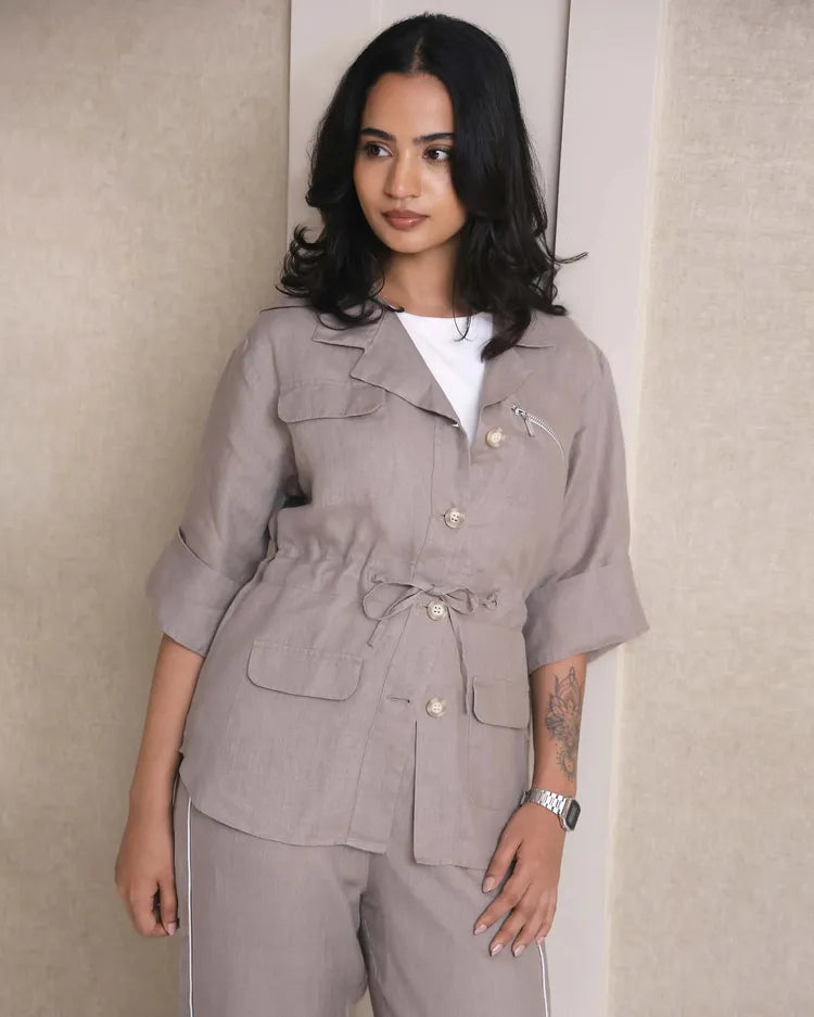 Set of 2 : Amber Jacket & Jasper Pants - Khaki