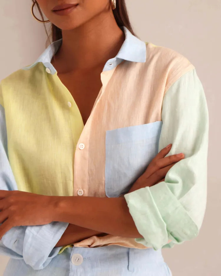 Set of 2 : Spirit Shirt & Marigold Pants - Pastel & Lightblue