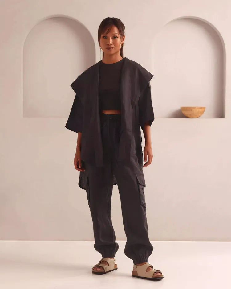 Set of 2 : Banyan Jacket & Savannah Cargo Pants - Black