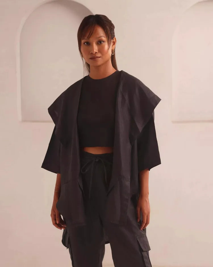 Set of 2 : Banyan Jacket & Savannah Cargo Pants - Black