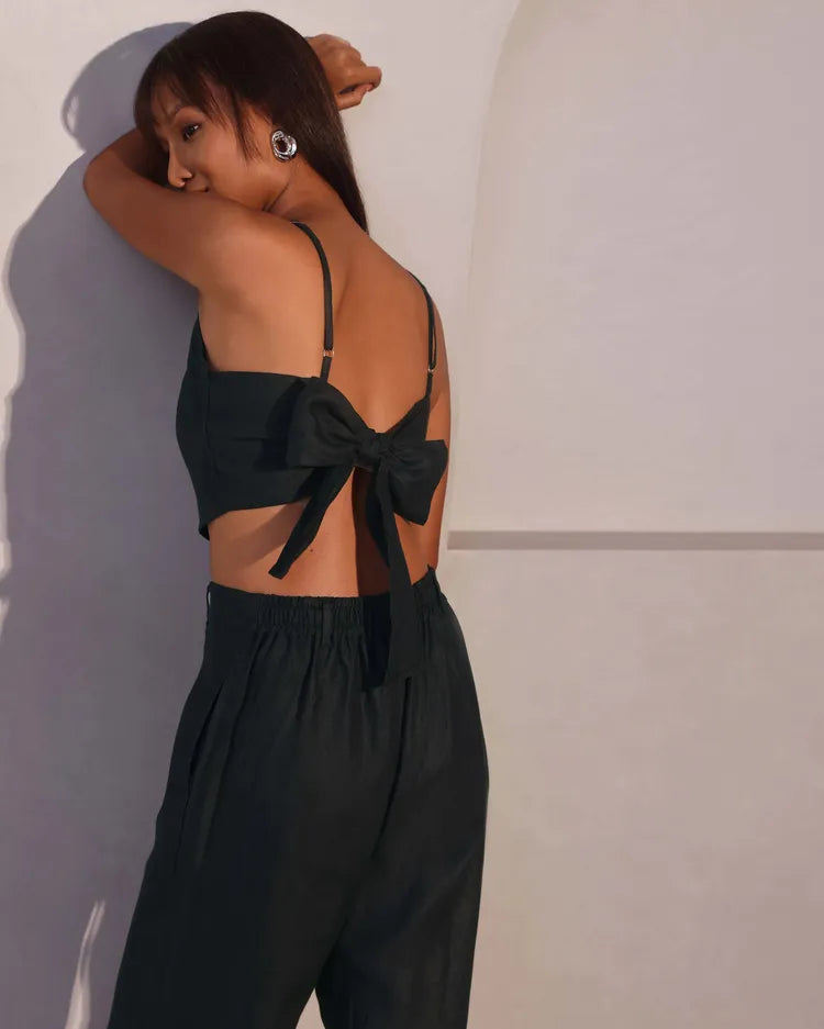 Set of 2 : Mellow Tops & Marigold Pants - Black