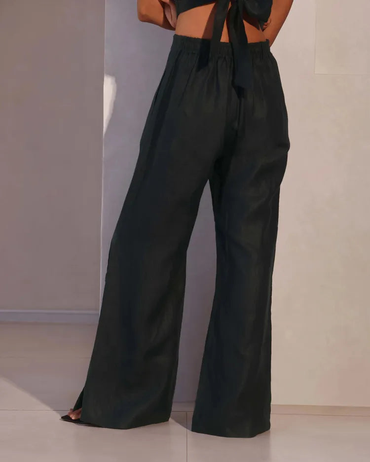 Set of 2 : Mellow Tops & Marigold Pants - Black