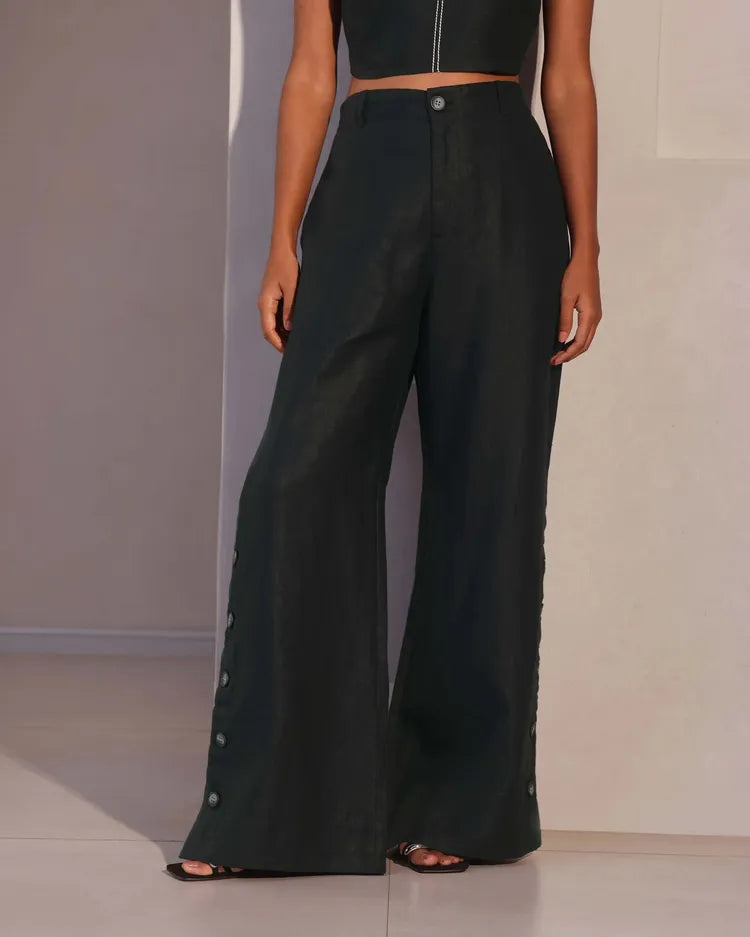 Set of 2 : Mellow Tops & Marigold Pants - Black