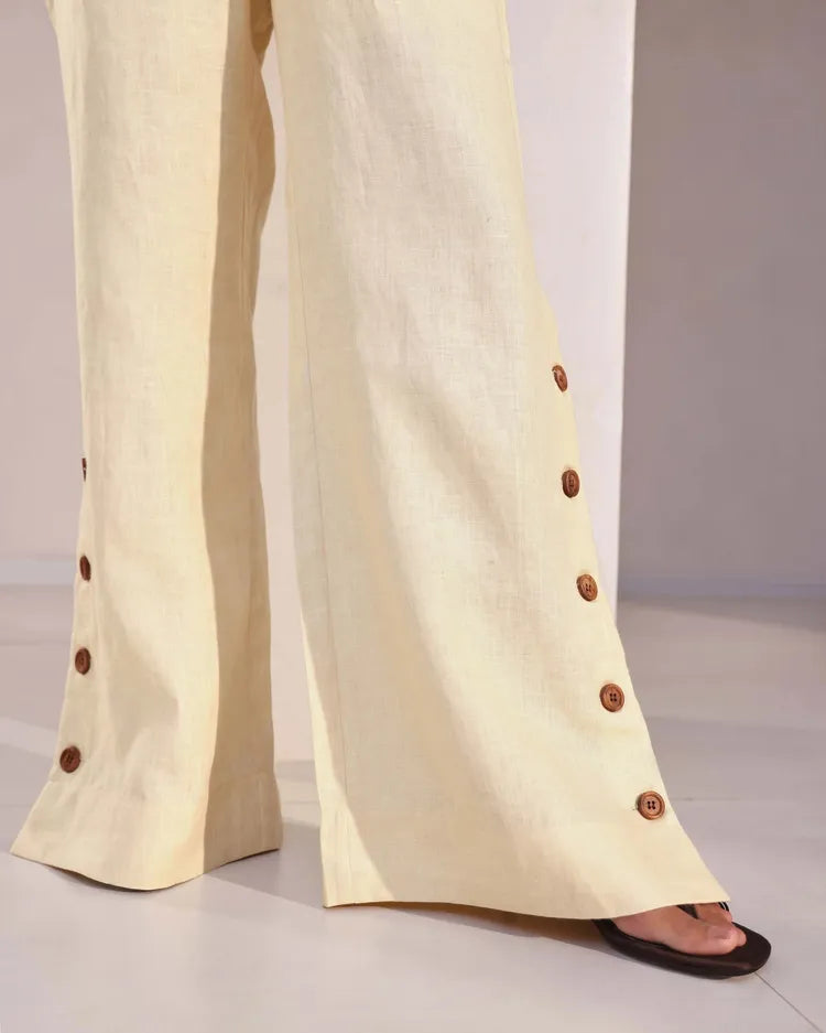 Set of 2 : Mellow Tops & Marigold Pants - Beige