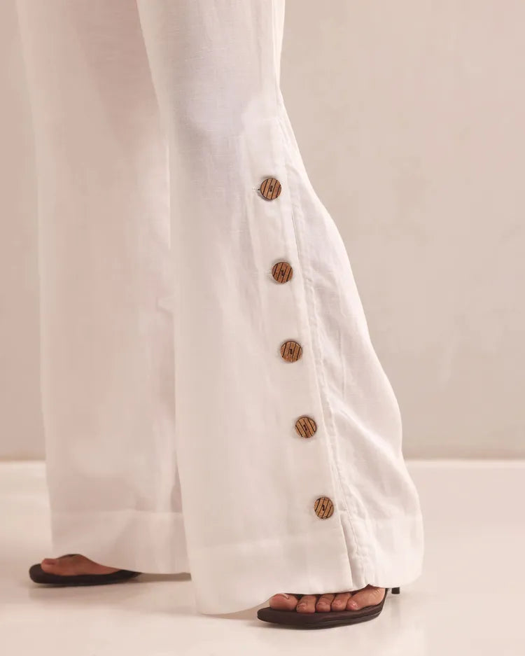 Set of 2 : Mellow Tops & Marigold Pants - White