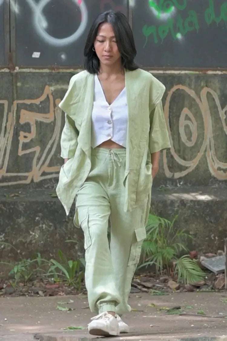 Set of 2 : Banyan Jacket & Savannah Cargo Pants - Sage