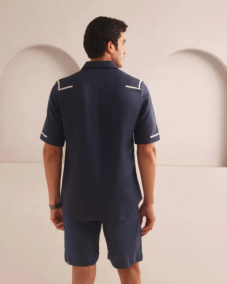 Set of 2: Palm Resort Collar Shirt and Bonzai Shorts-Co-ords-set-9