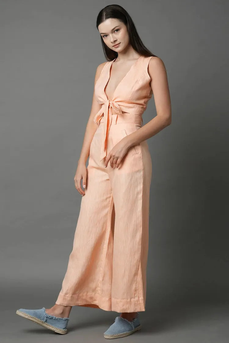 Set of 2 : Aria Top & Tranquil Flared Pants - Orange