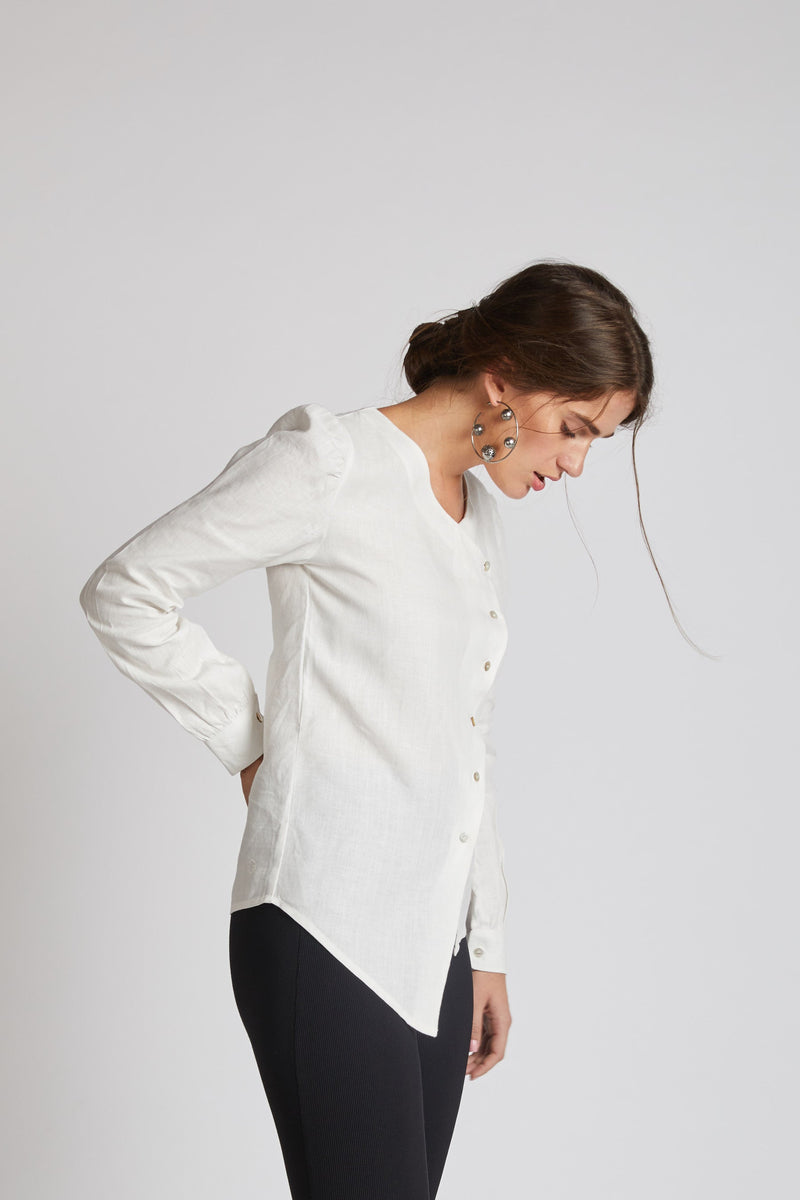 Compass Asymmetric Top - White | Relove