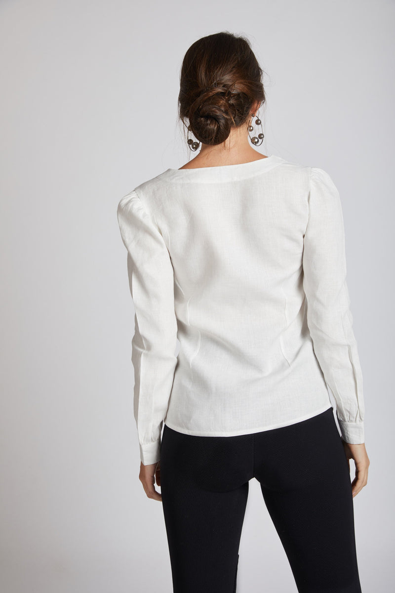 Compass Asymmetric Top - White | Relove