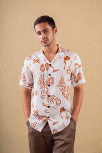 Set of 2: Autumn Shirt & Azure Shorts