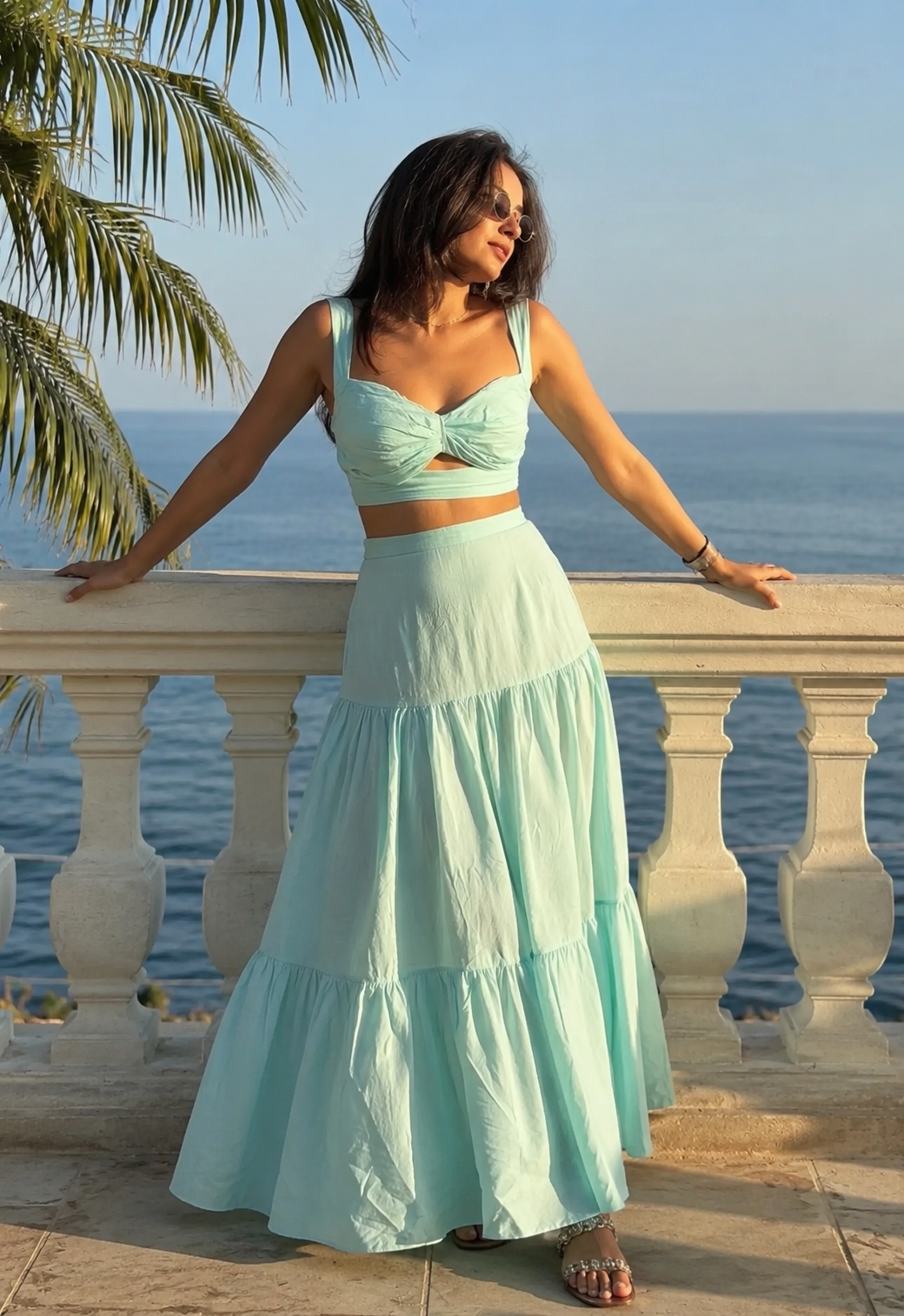 Set of 2: Sky Blue Luna Co-ord Set