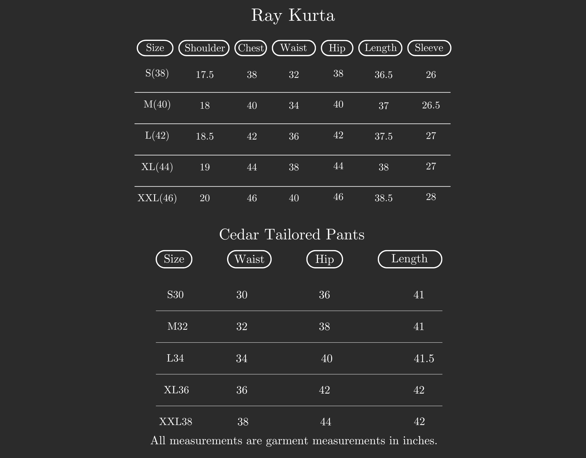 Size Guide Image