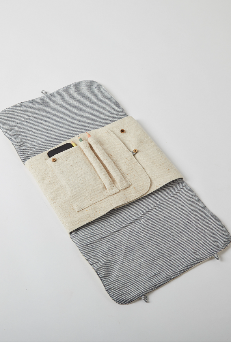 Ivy Foldable Laptop Sleeve - Off White