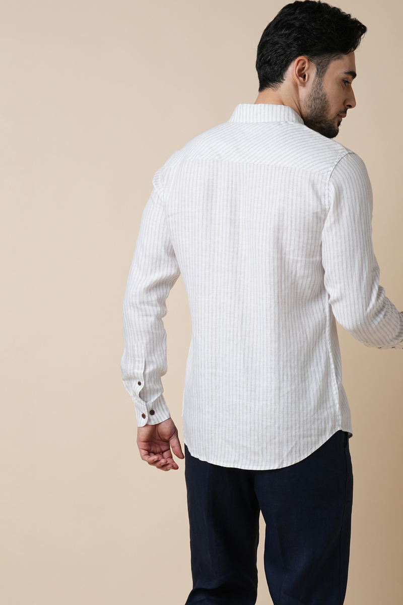 Velocity Buttondown Shirt - Brown Stripes