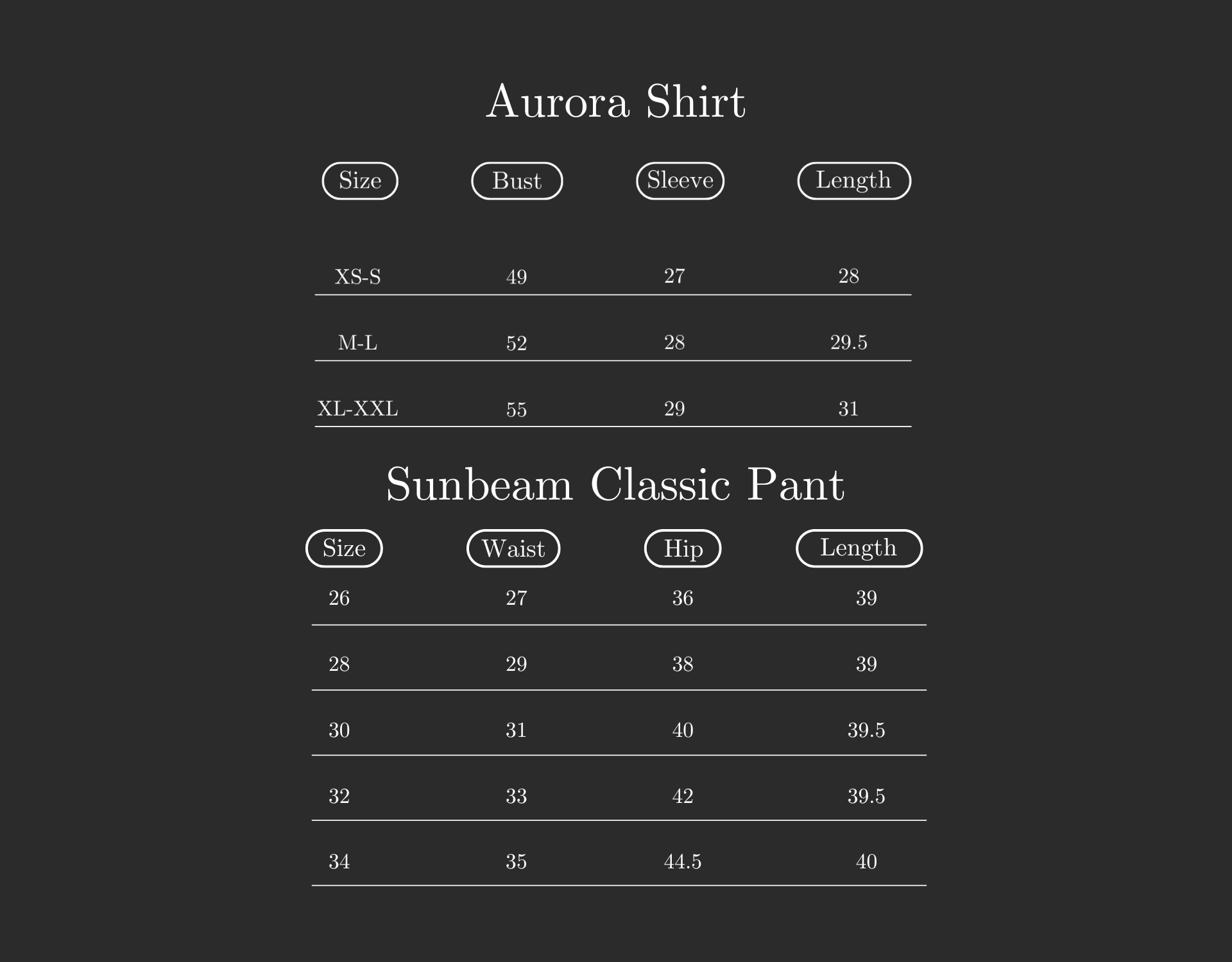 Size Guide Image