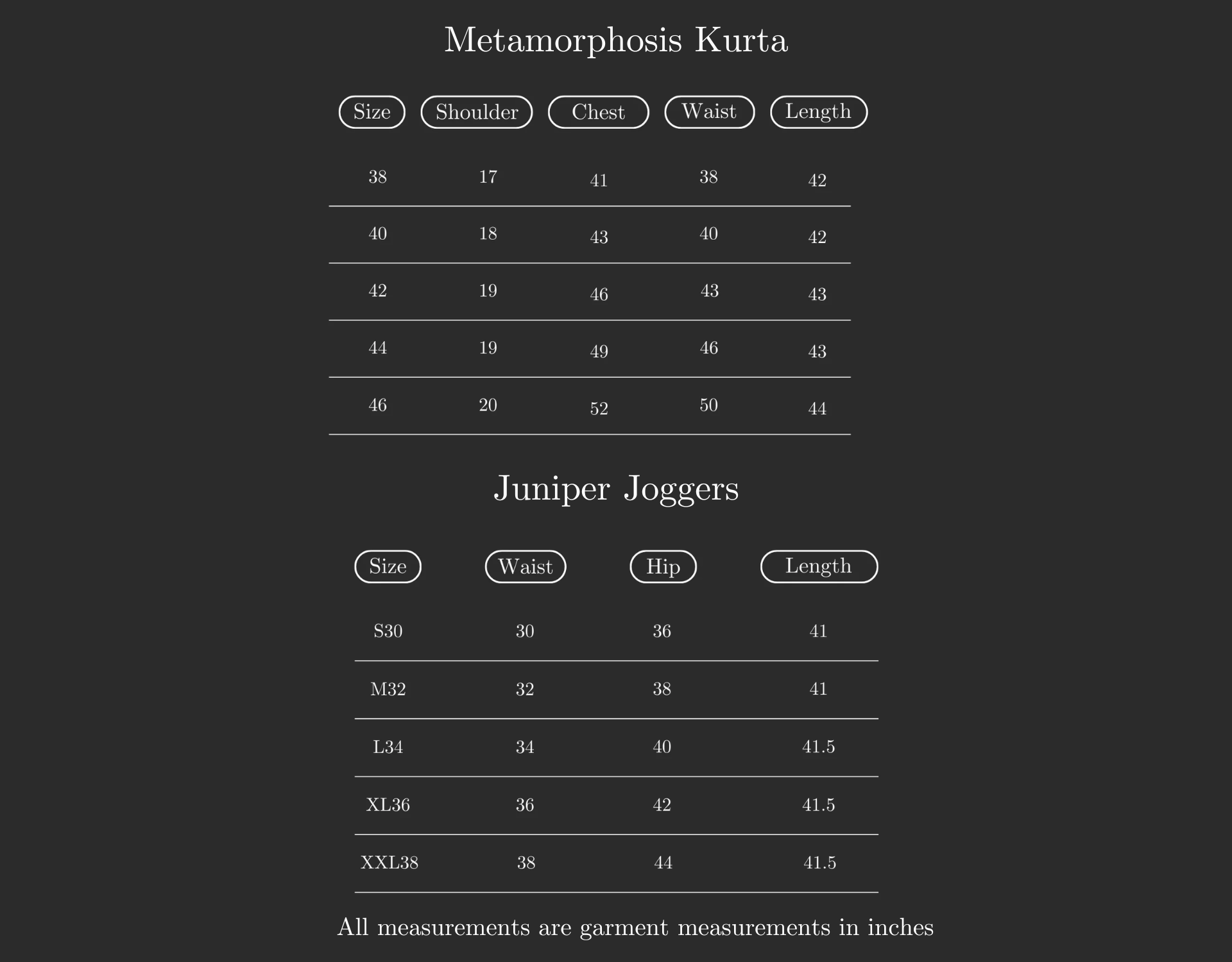 Size Guide Image
