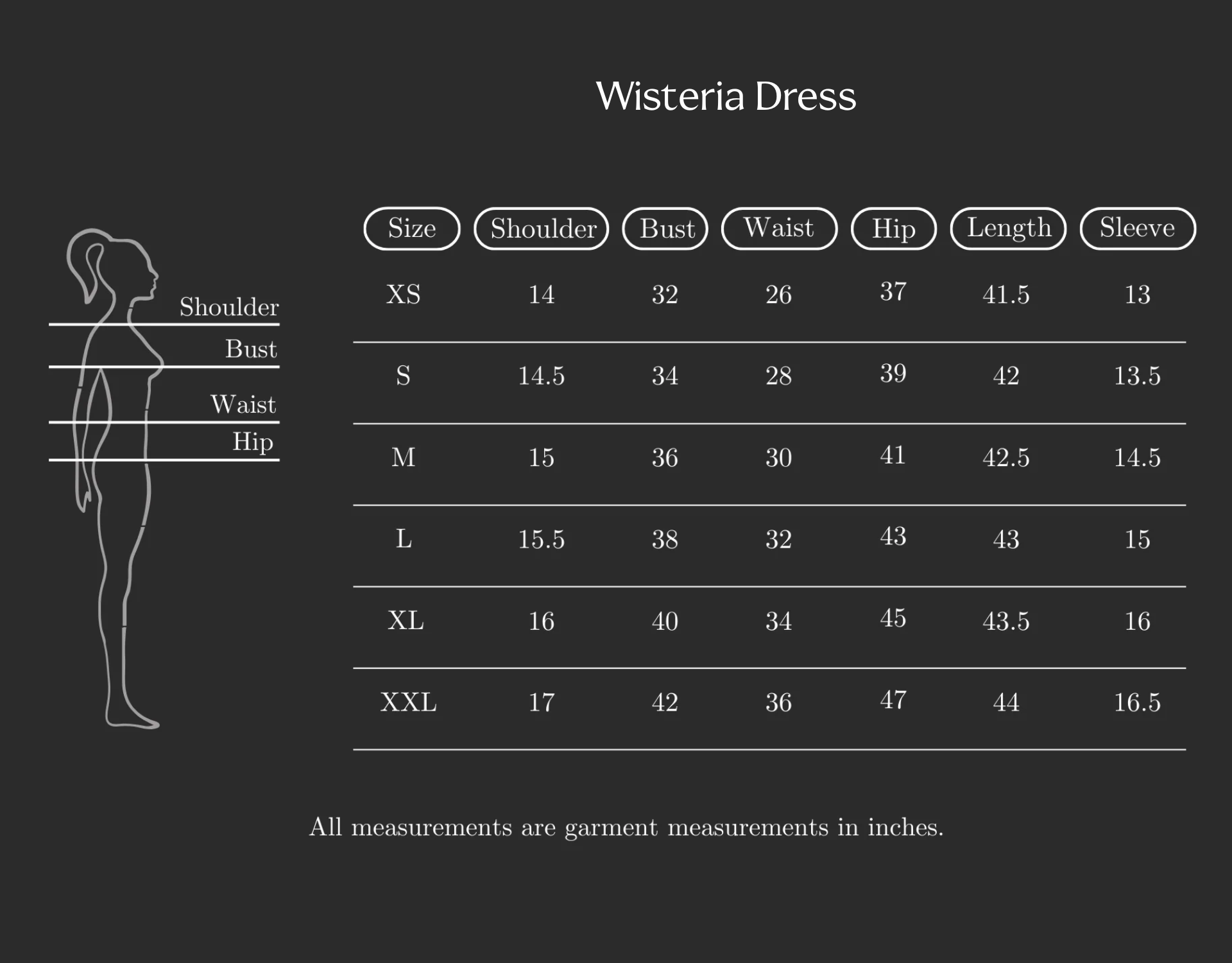 Size Chart (variant 7562904535232)
