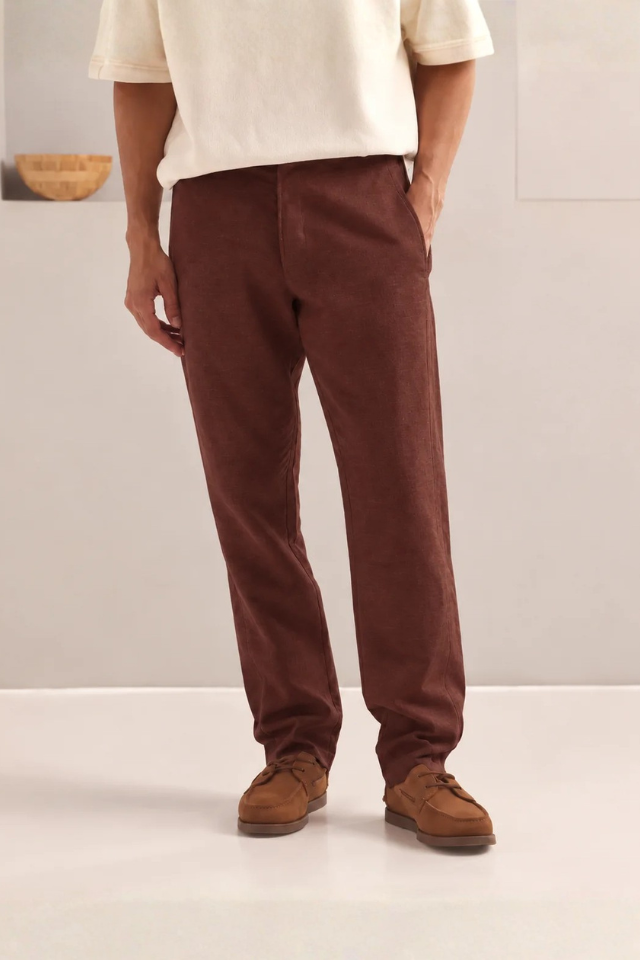 Brown Tailored Cedar Pants