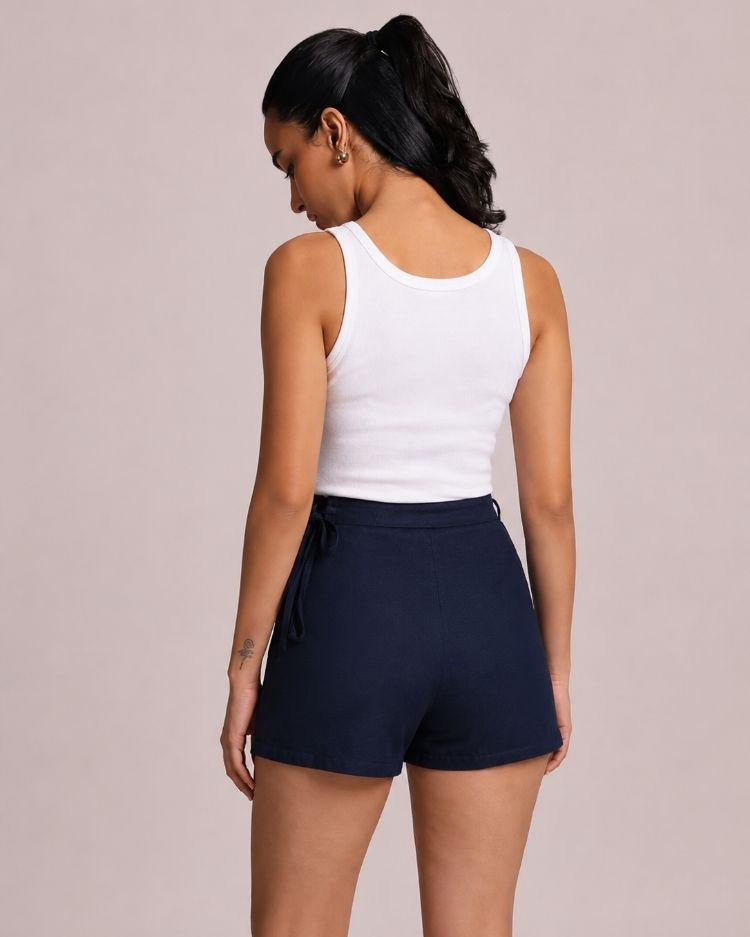 Navy Highwaisted Jade Skort