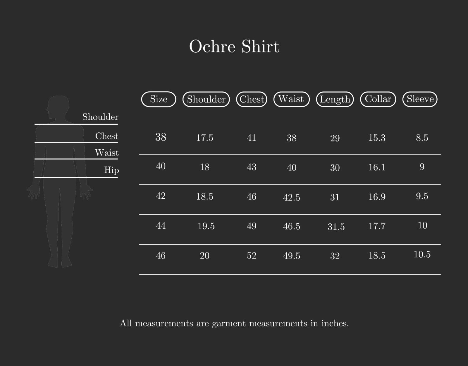 Size Chart (variant 8348768207040)