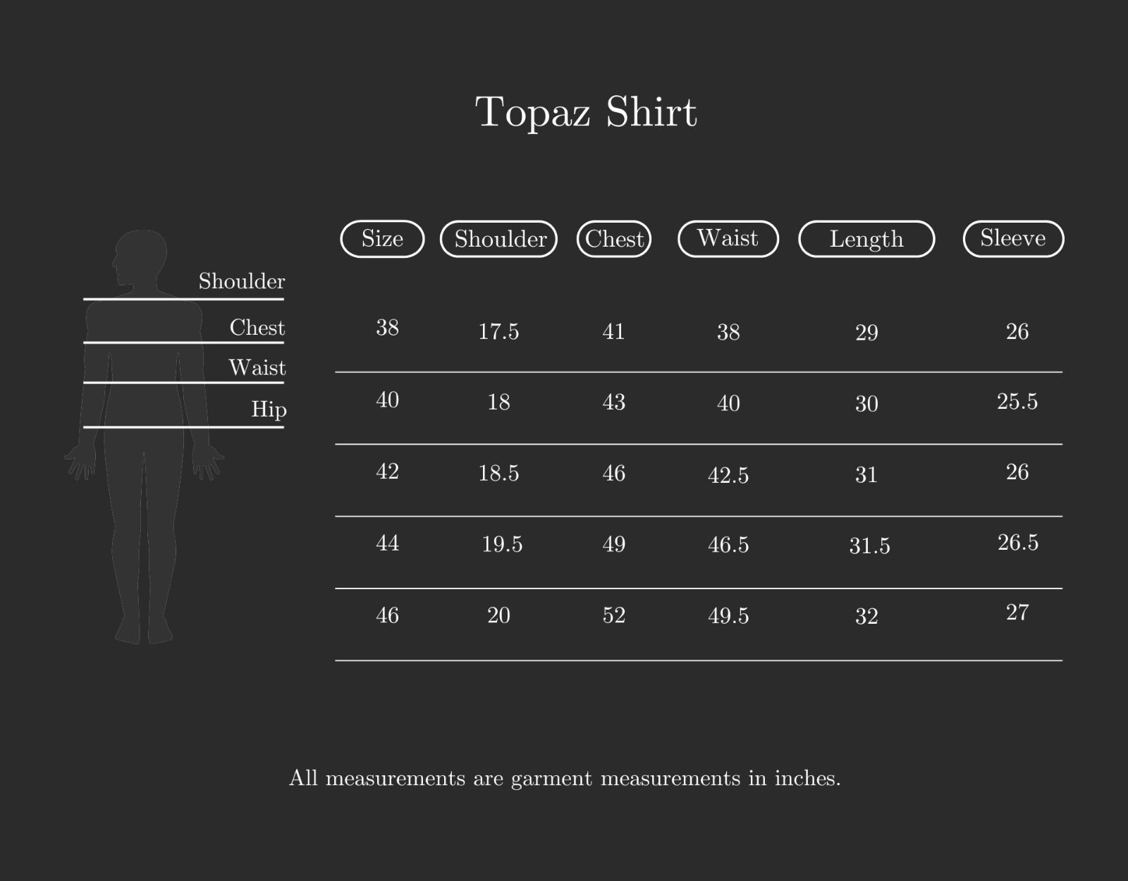 Size Chart (variant 8331383701696)