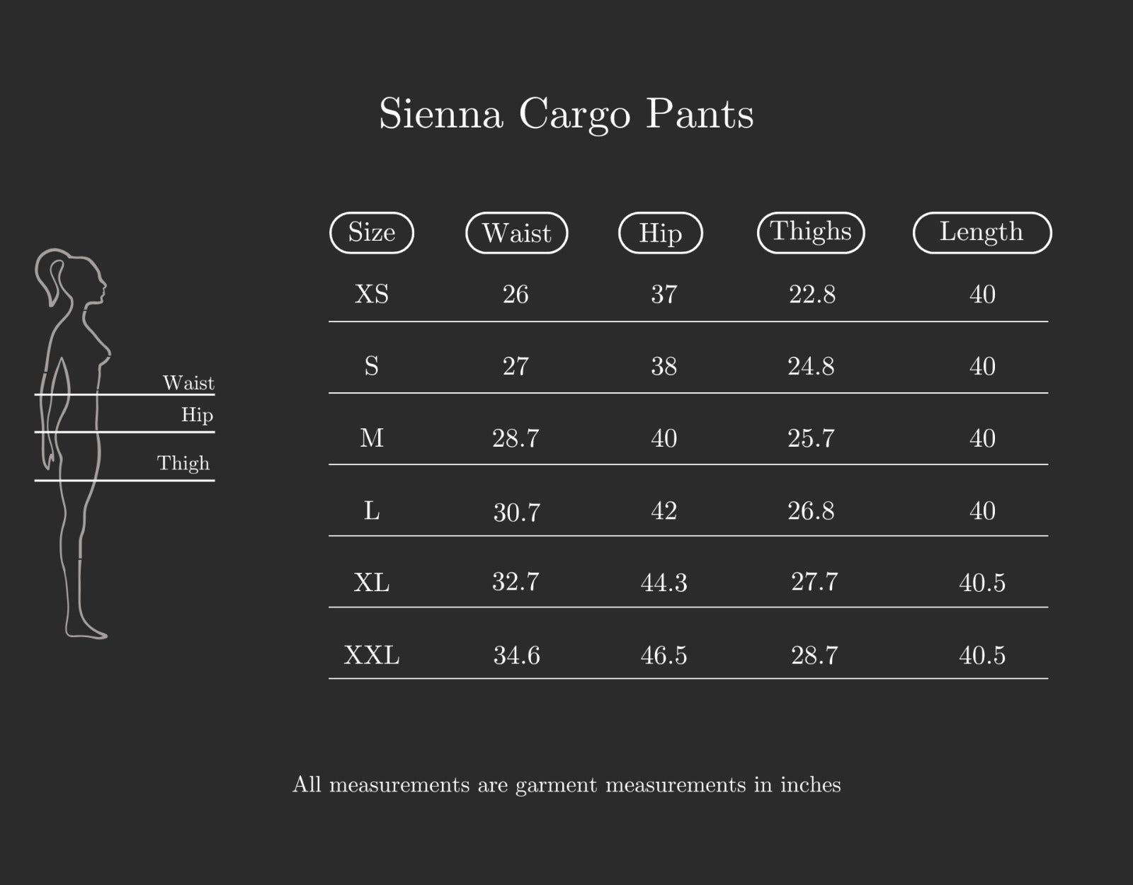 Size Chart (variant 8333722550464)