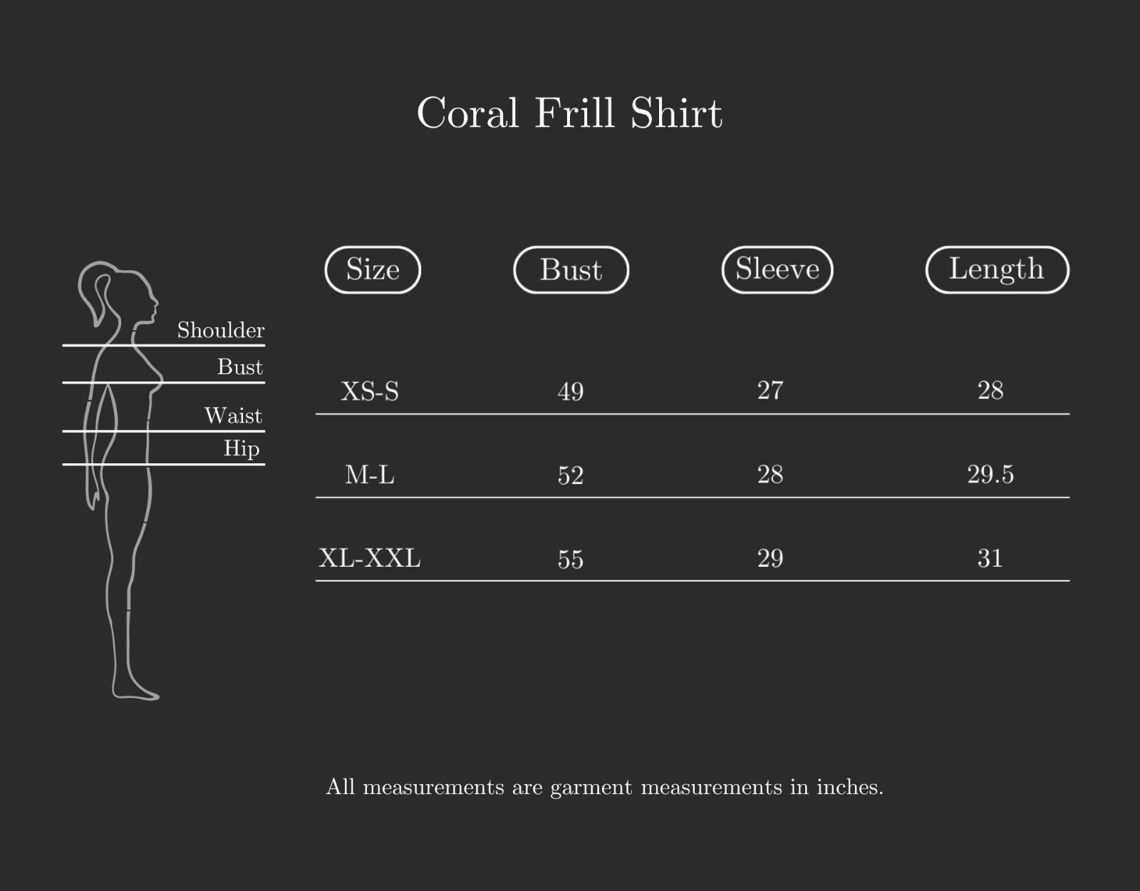 Size Chart (variant 8331397169344)