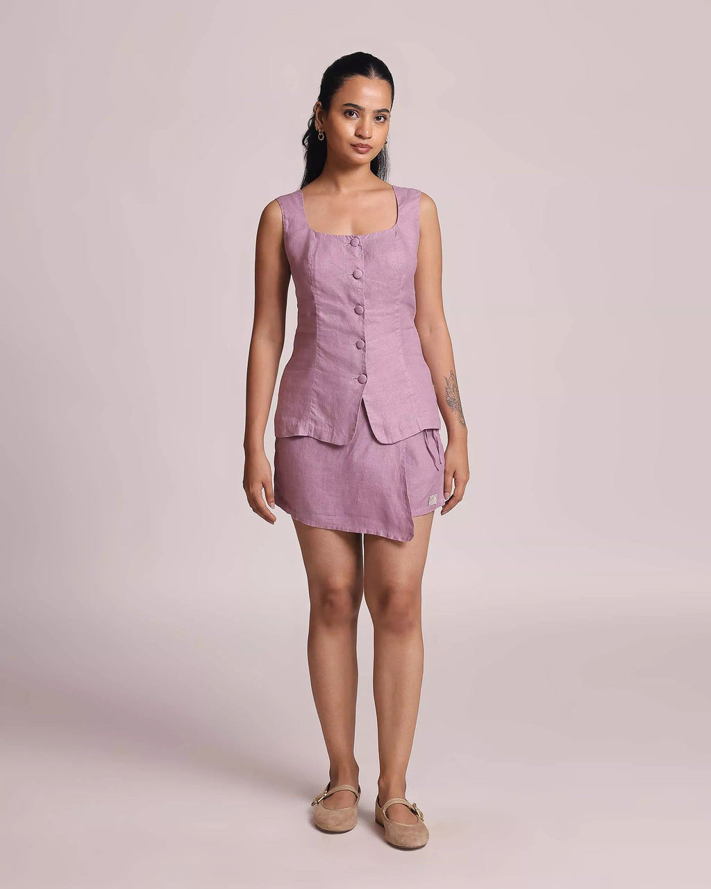 Set of 2: Ivy Peplum top & Jade Skort