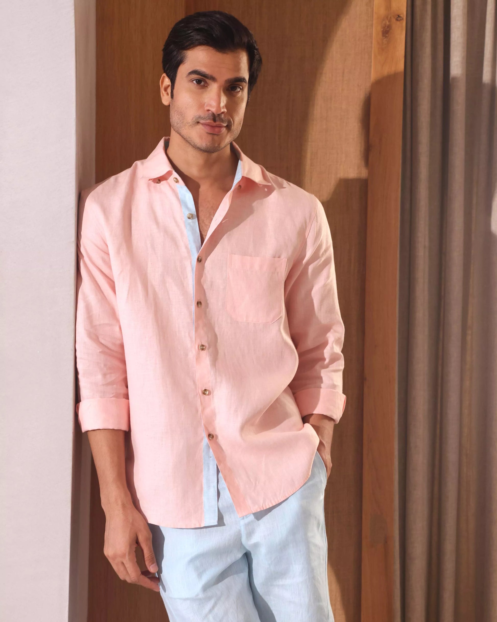 Set of 2: Breath Contrast Trim Shirt and Bonzai Shorts