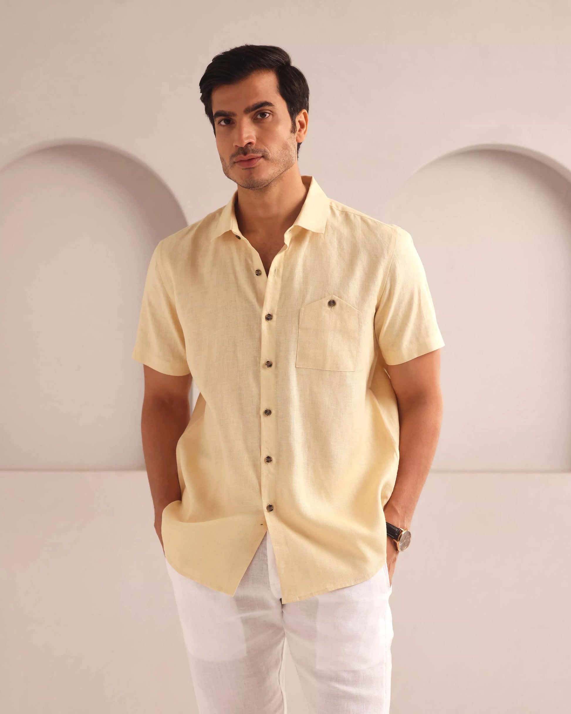 Set of 2: Burrow Half Sleeve Shirt and Cedar Pants