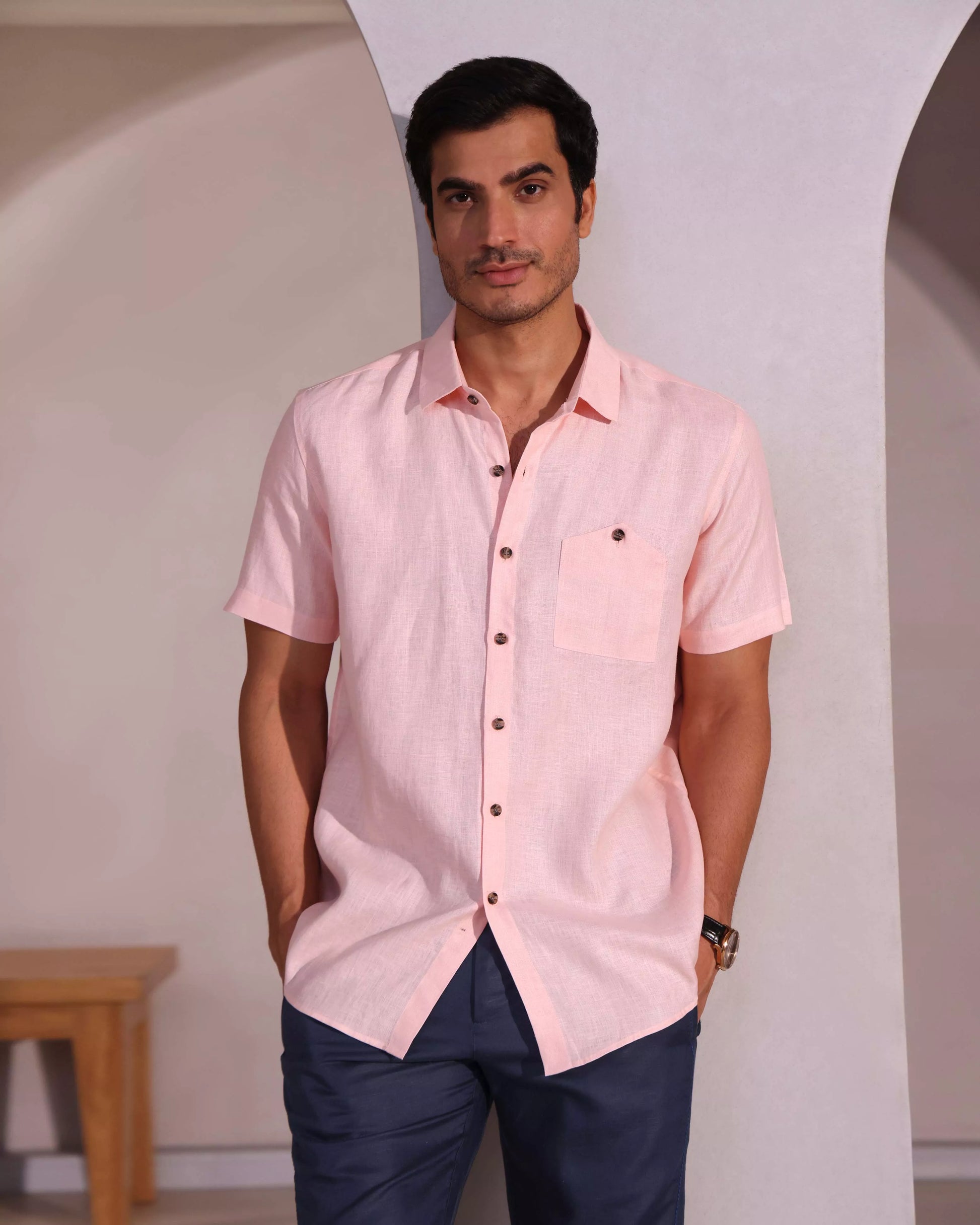 Set of 2: Burrow Half Sleeve Shirt and Cedar Pants