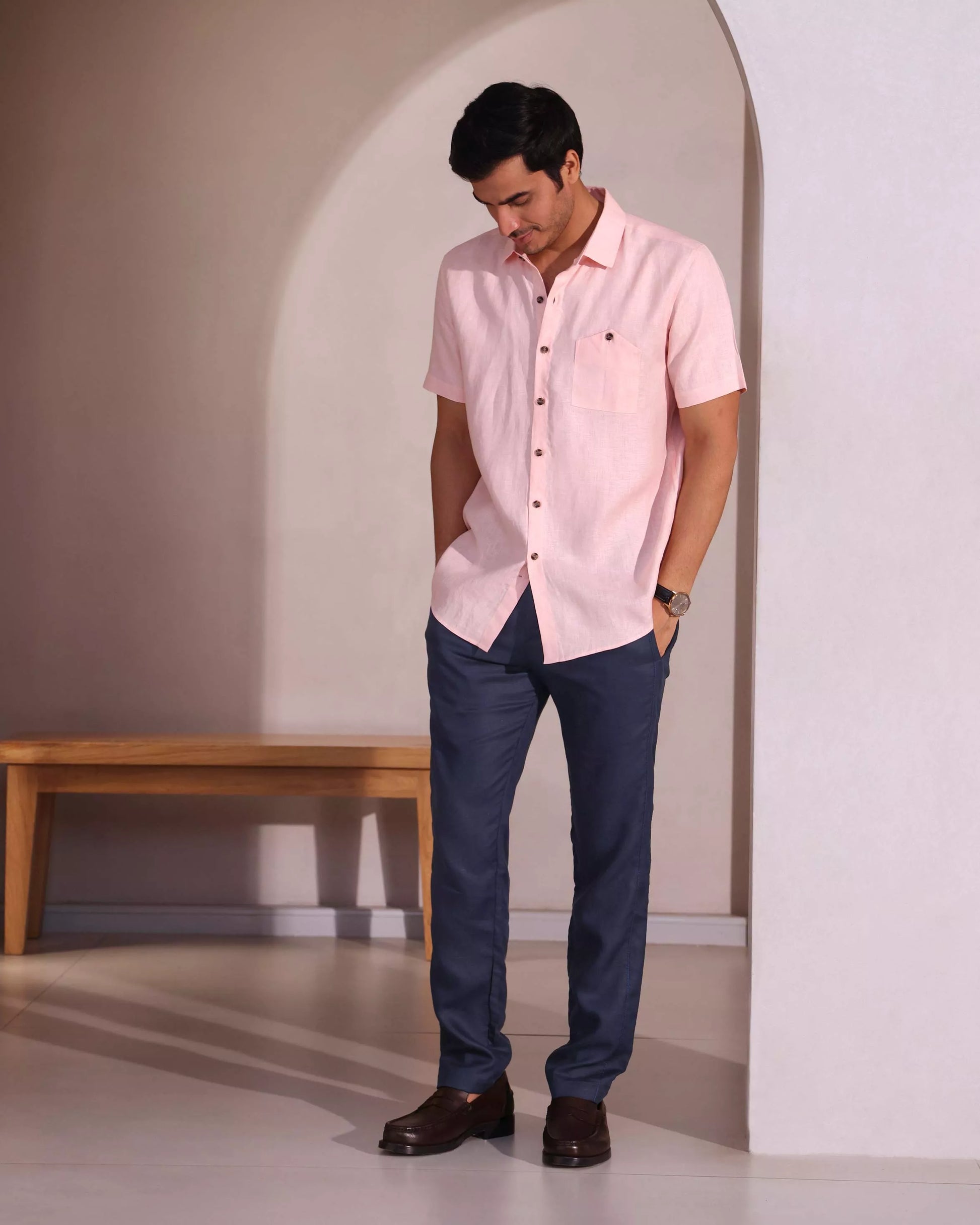 Set of 2: Burrow Half Sleeve Shirt and Cedar Pants