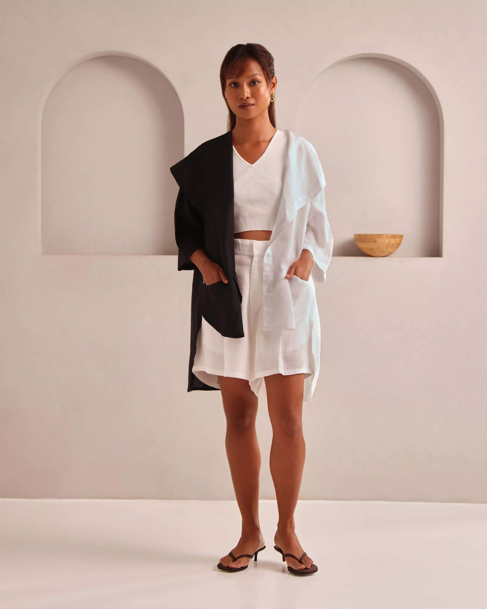 Set of 2: Banyan Jacket & Aerial High Waisted Shorts