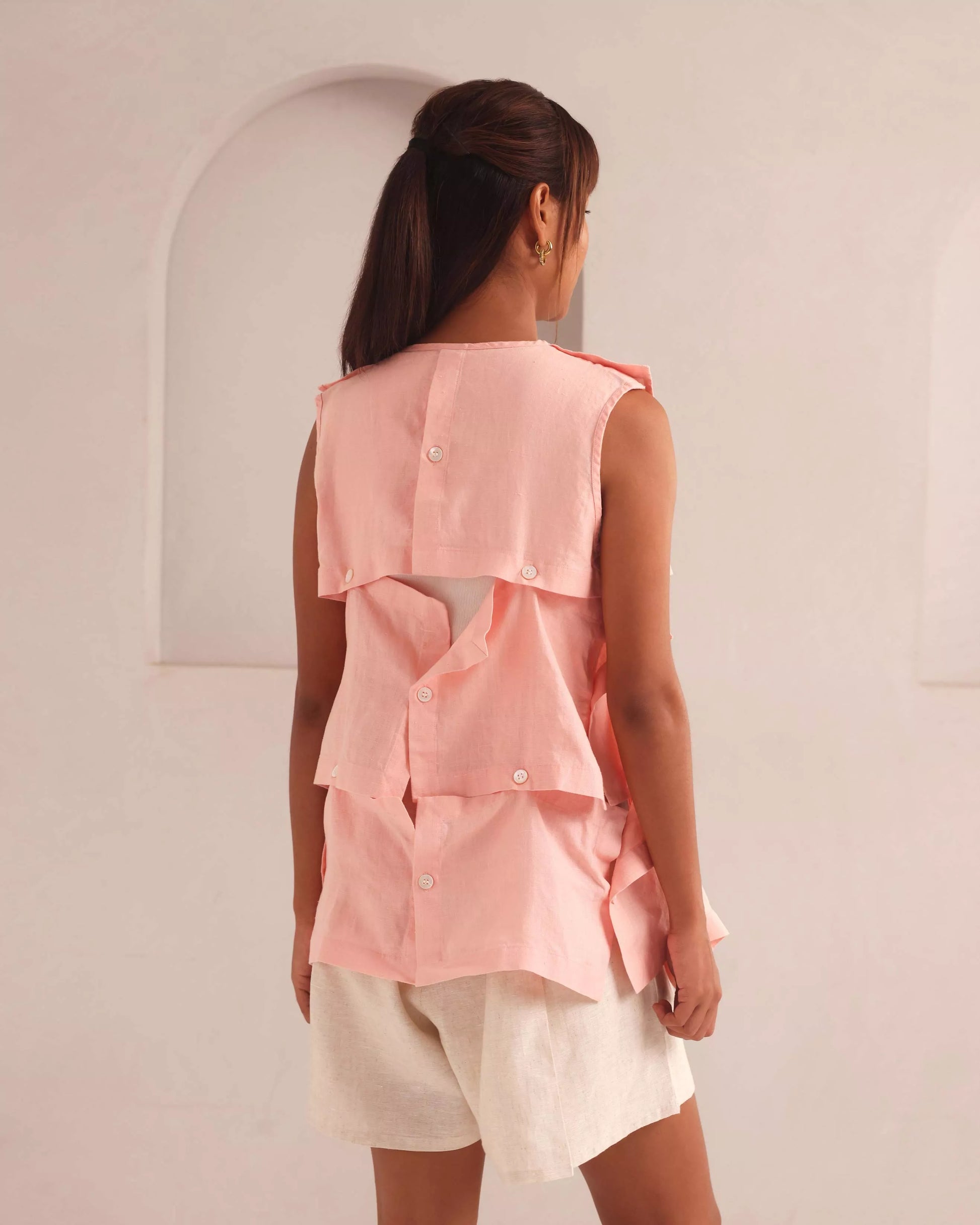 Set of 2: Mondrian Jacket & Aerial High Waisted Shorts