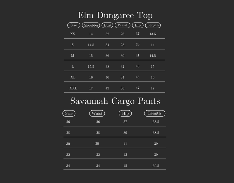 Size Guide for Set of 3: Elm, Savannah and Banyan