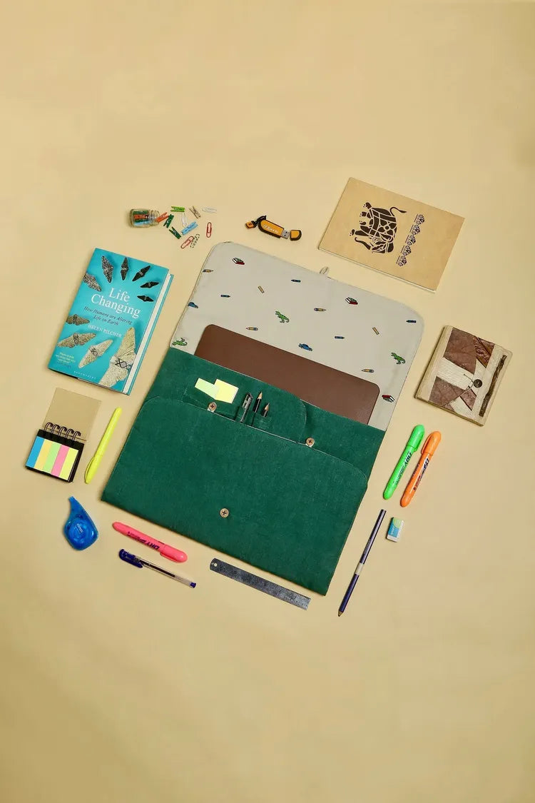 Ivy Laptop/Tab Sleeve - Deep Green