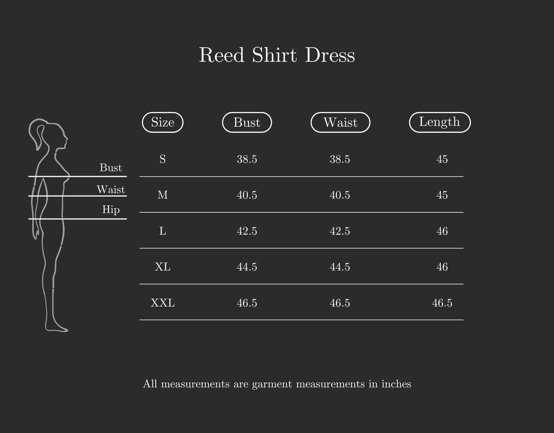 Size Chart (variant 8310199419072)