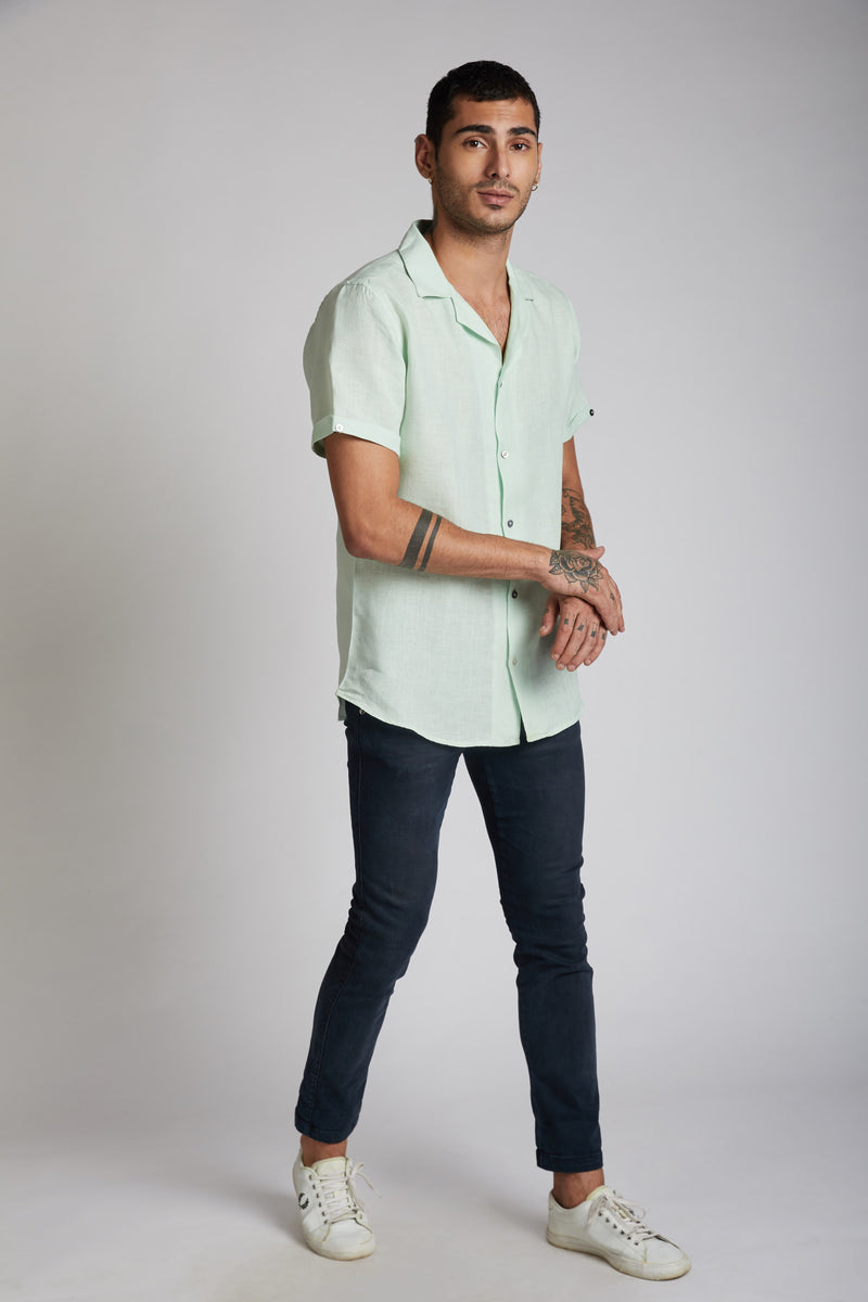 Arrow Resort Shirt - Mint Green