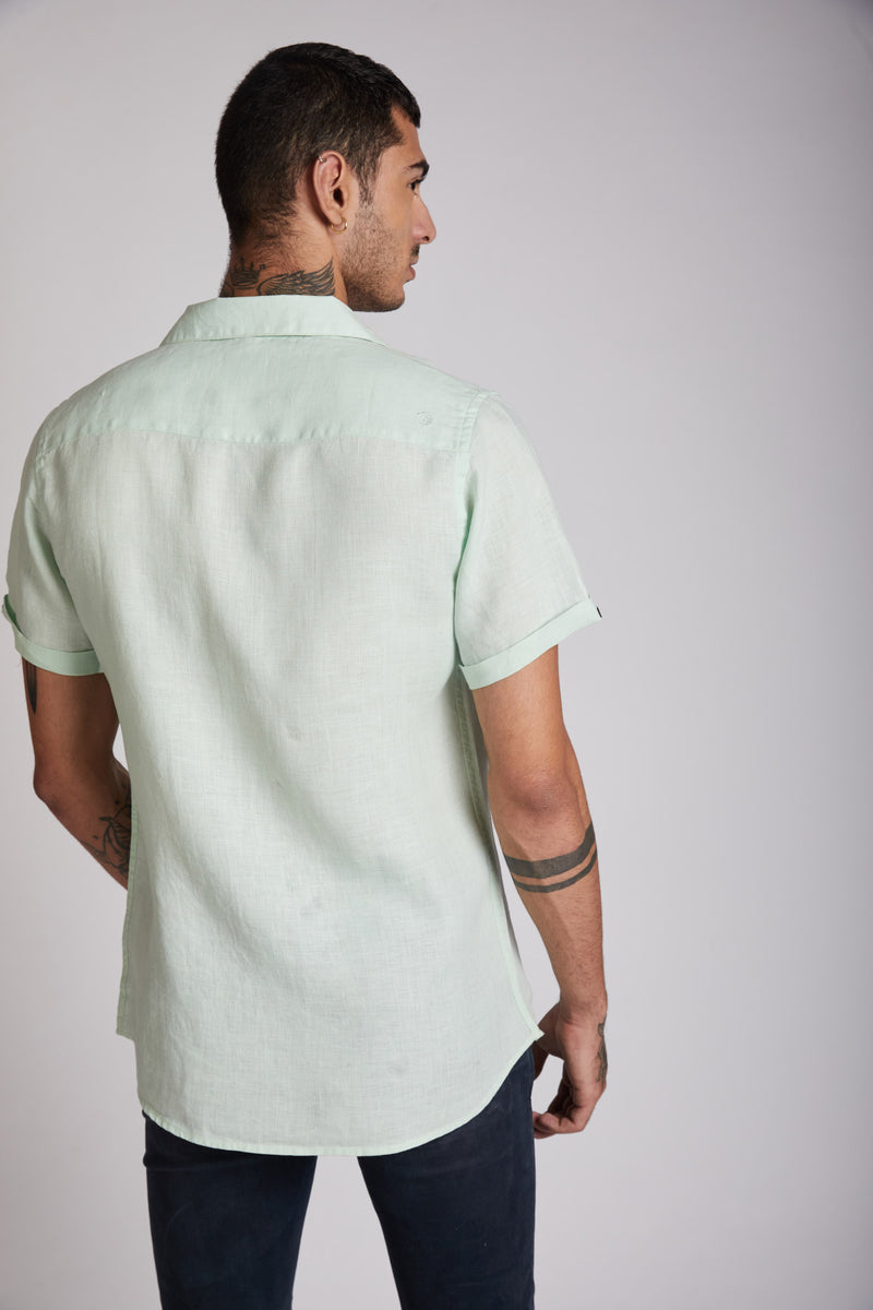 Arrow Resort Shirt - Mint Green