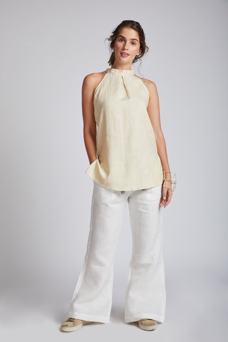 Tide Halter Top - Beige