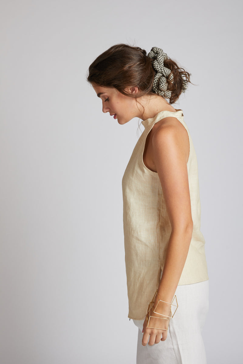 Tide Halter Top - Beige