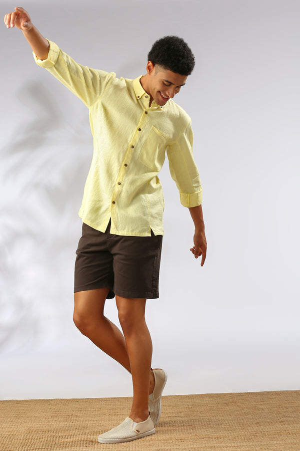 Aspen Button-down Shirt - Yellow