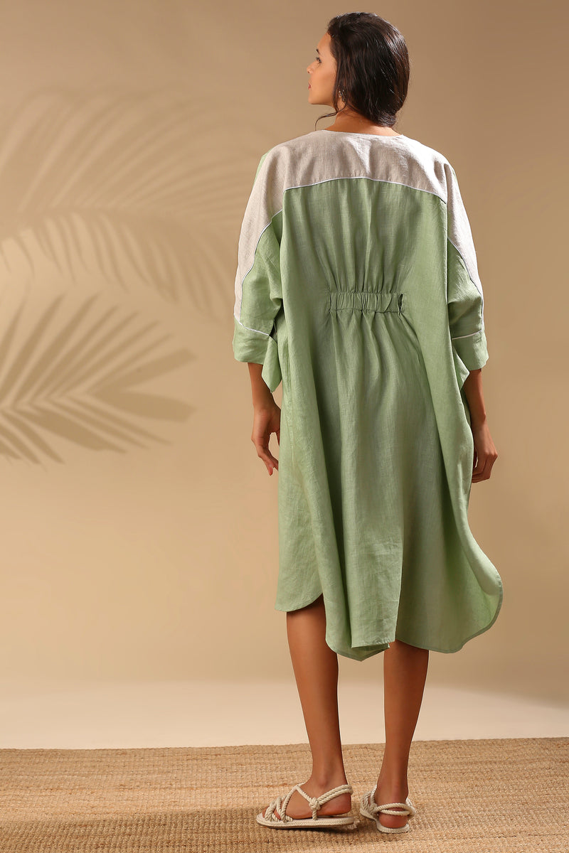 Mahogany Kimono Dress - Sage Green