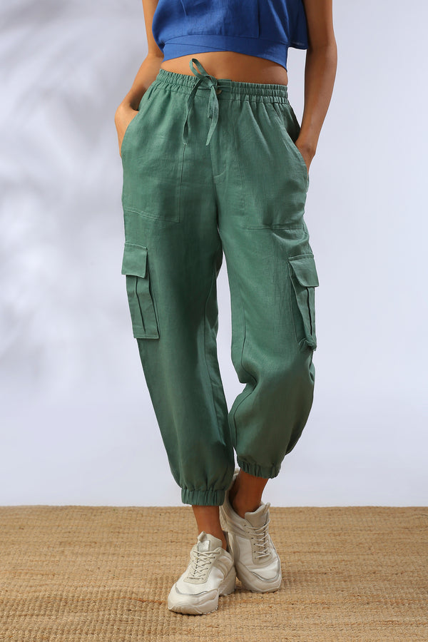 Savannah Cargo Pants - Deep Green