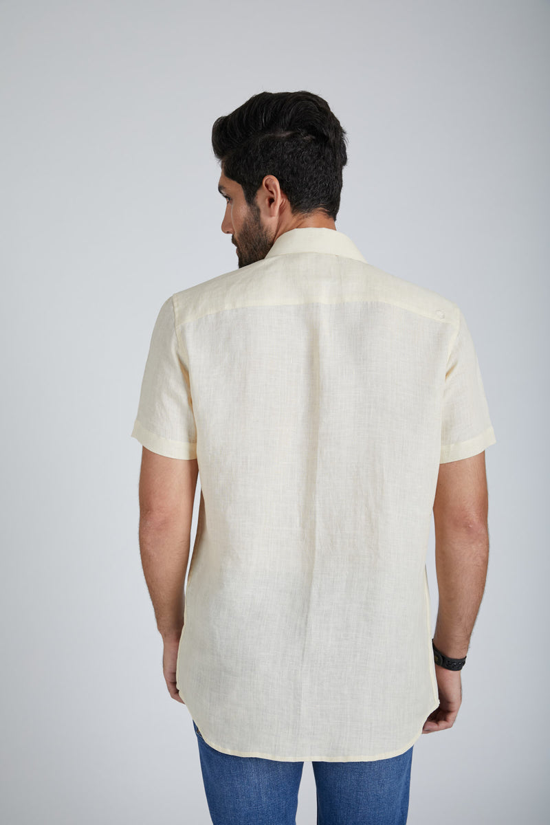 Burrow Half Sleeve Shirt - Light Beige