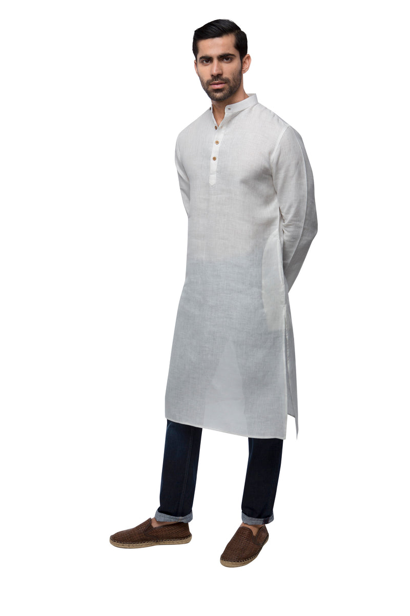 Earth Classic Kurta - White