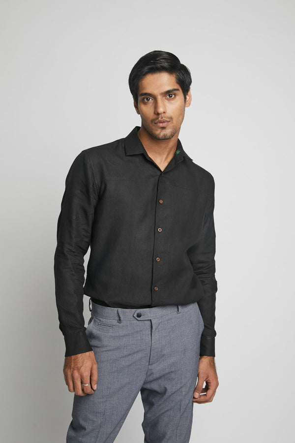 Galaxy Seam Shirt  - Black