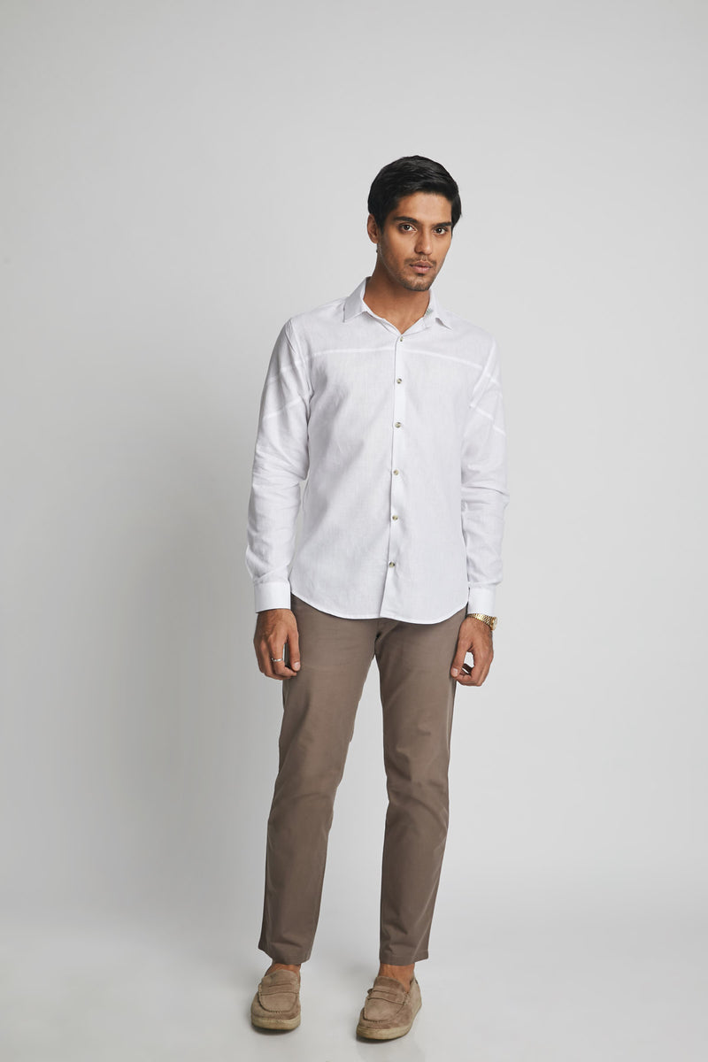 Galaxy Seam Shirt  - White